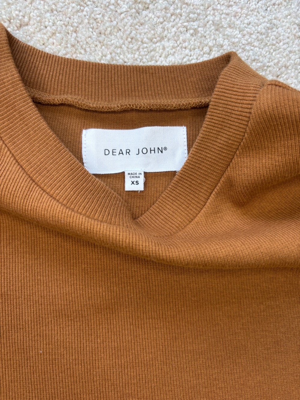 Dear John Rust Brown Ruffle Sleeve Tank Top - Picture 2 of 6